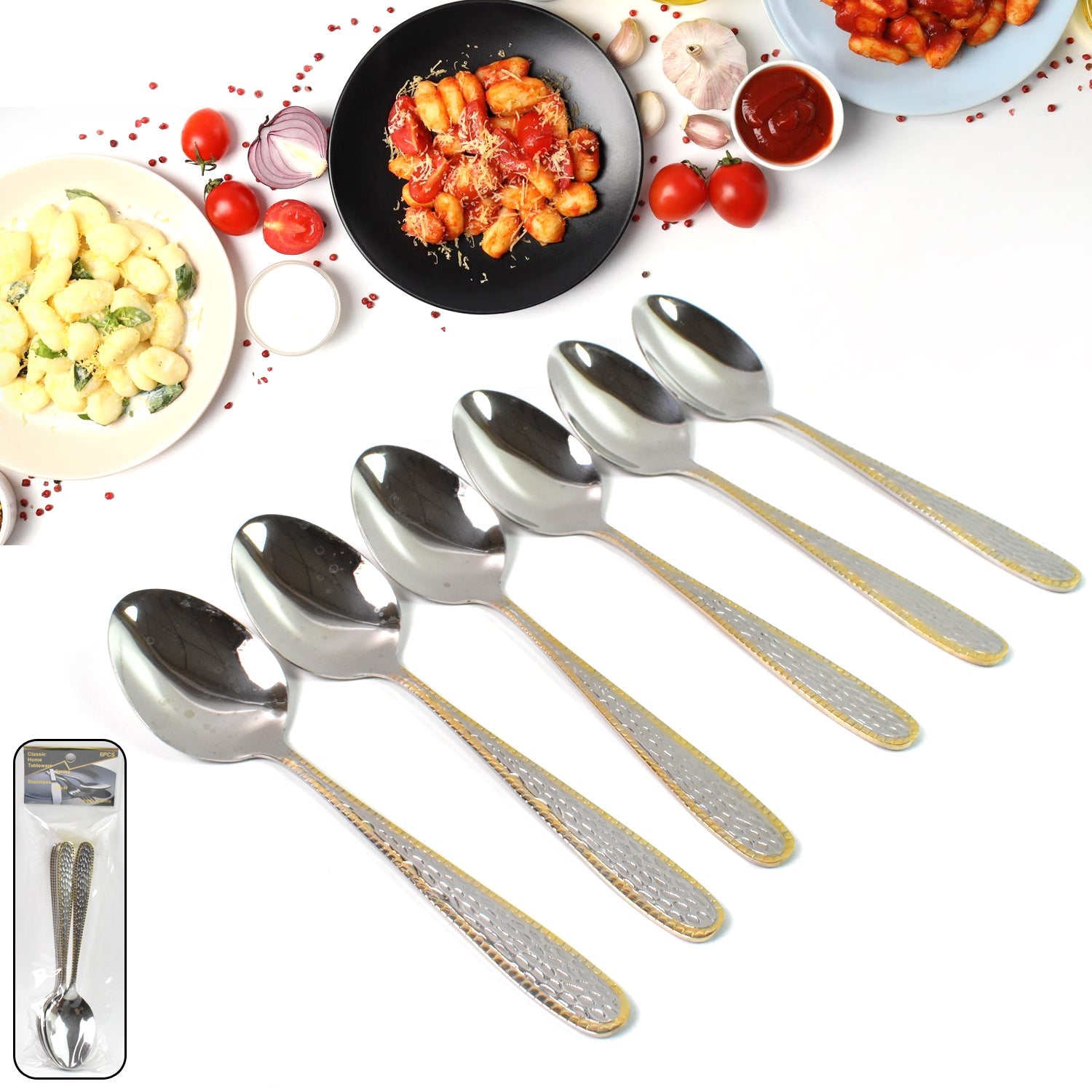 OpalBordered Gold Spoons OpalBordered Gold Spoons